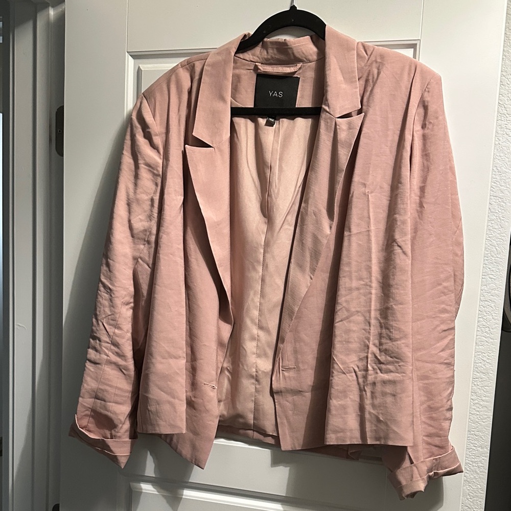 Yas Women's Blush Pink Blazer NWOT
